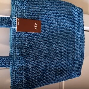 Crochet Royal Blue The SAK Tote